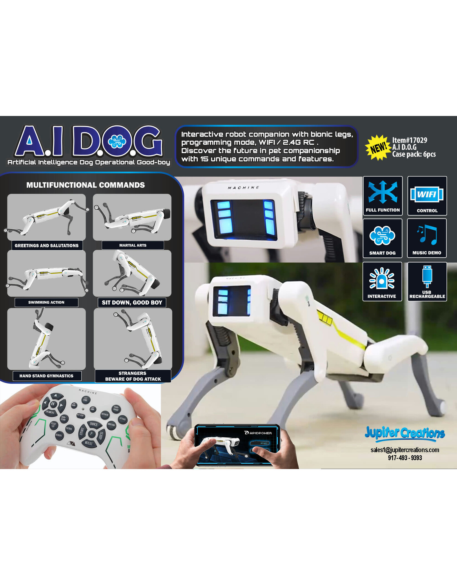Jupiter Creations A.I.D.O.G. The Pet of Tomorrow