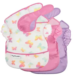 Tiny Twinkle Mess Proof Easy Bib Butterfly 3 Pack