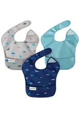 Tiny Twinkle Mess Proof Easy Bib 3 Pack Dinosaur