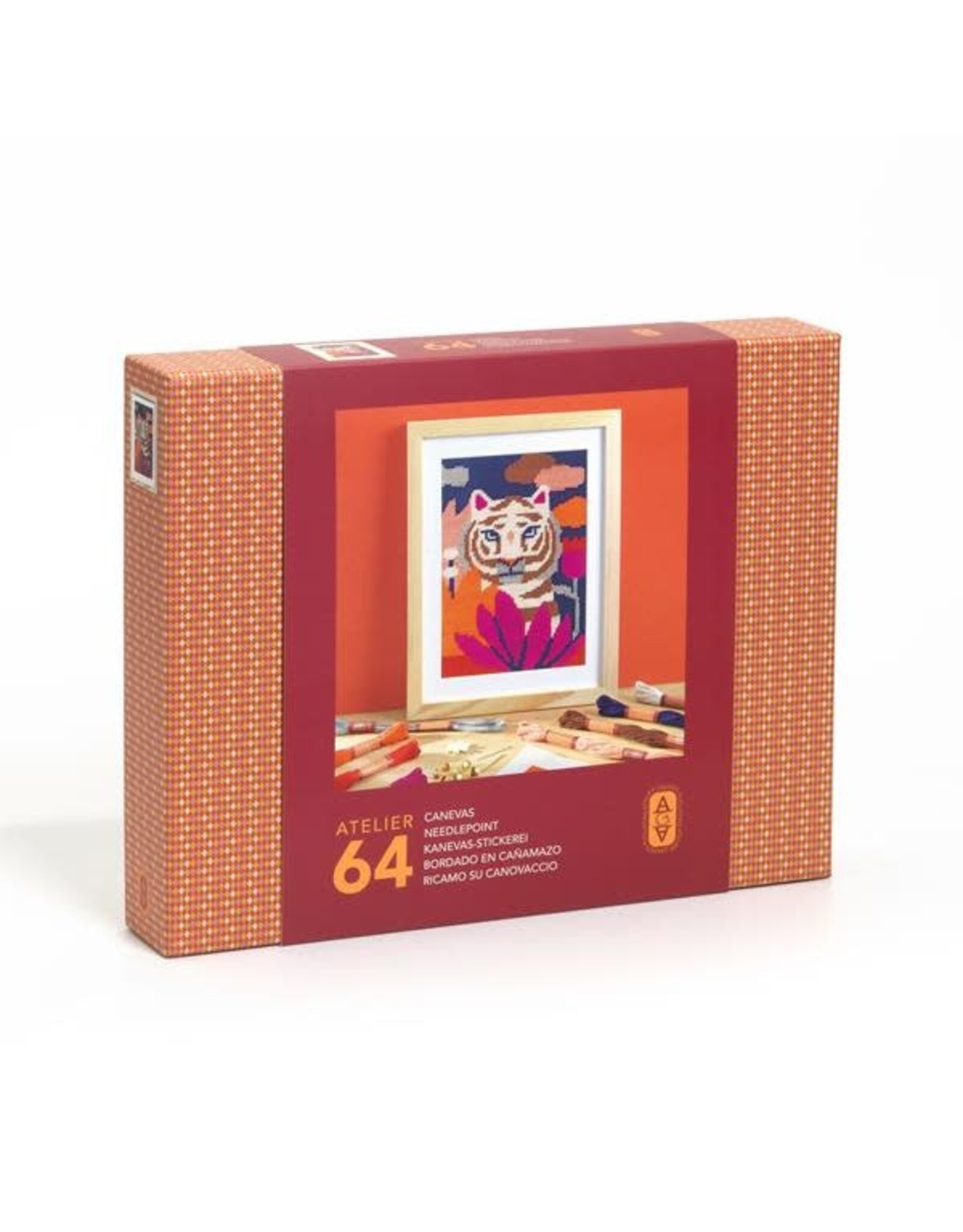 Djeco Atelier 64: Needlepoint - Wild cat
