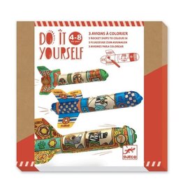 Djeco DIY To The Sky (3 planes to color)