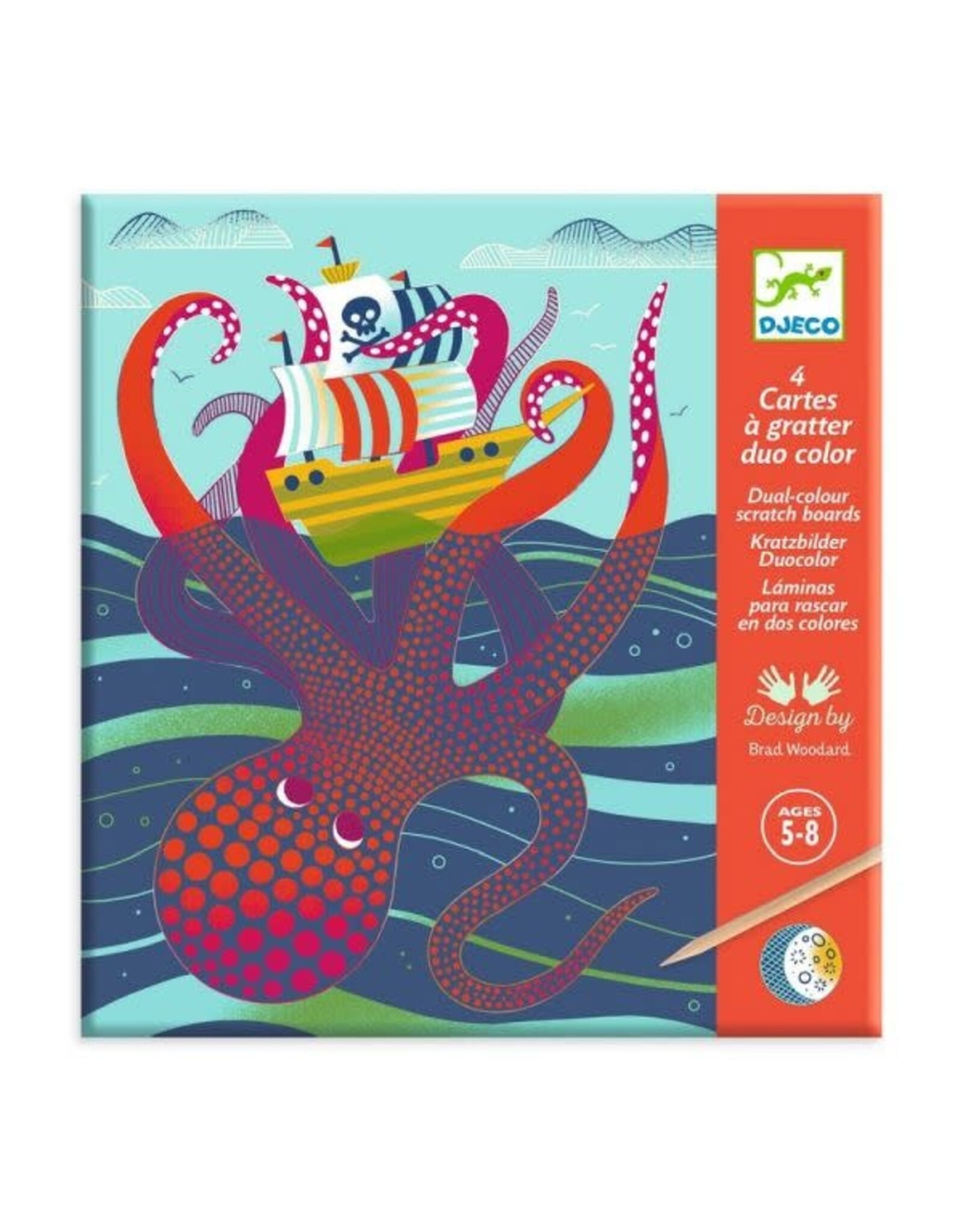 Djeco Scratch Card Topsy Turvy