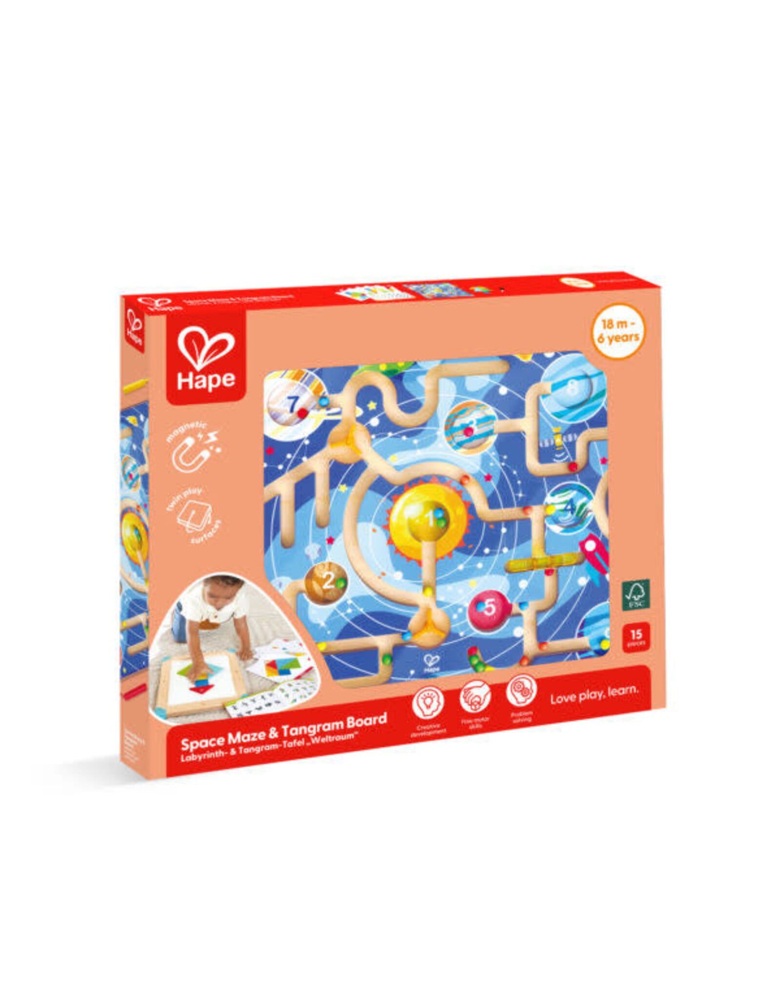 Hape Space Maze & Tangram Board