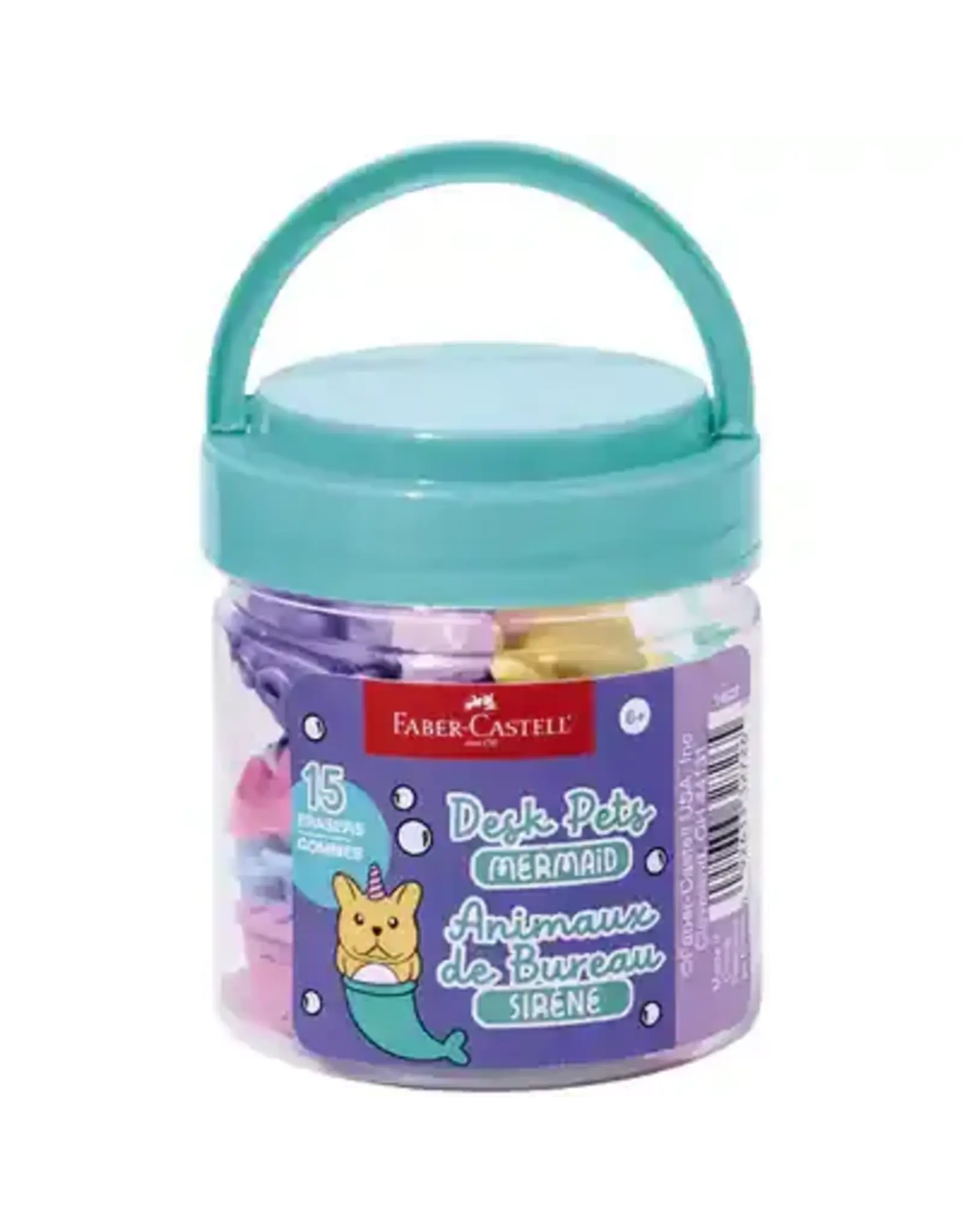 Faber Castell Desk Pets Eraser Set Mermaid