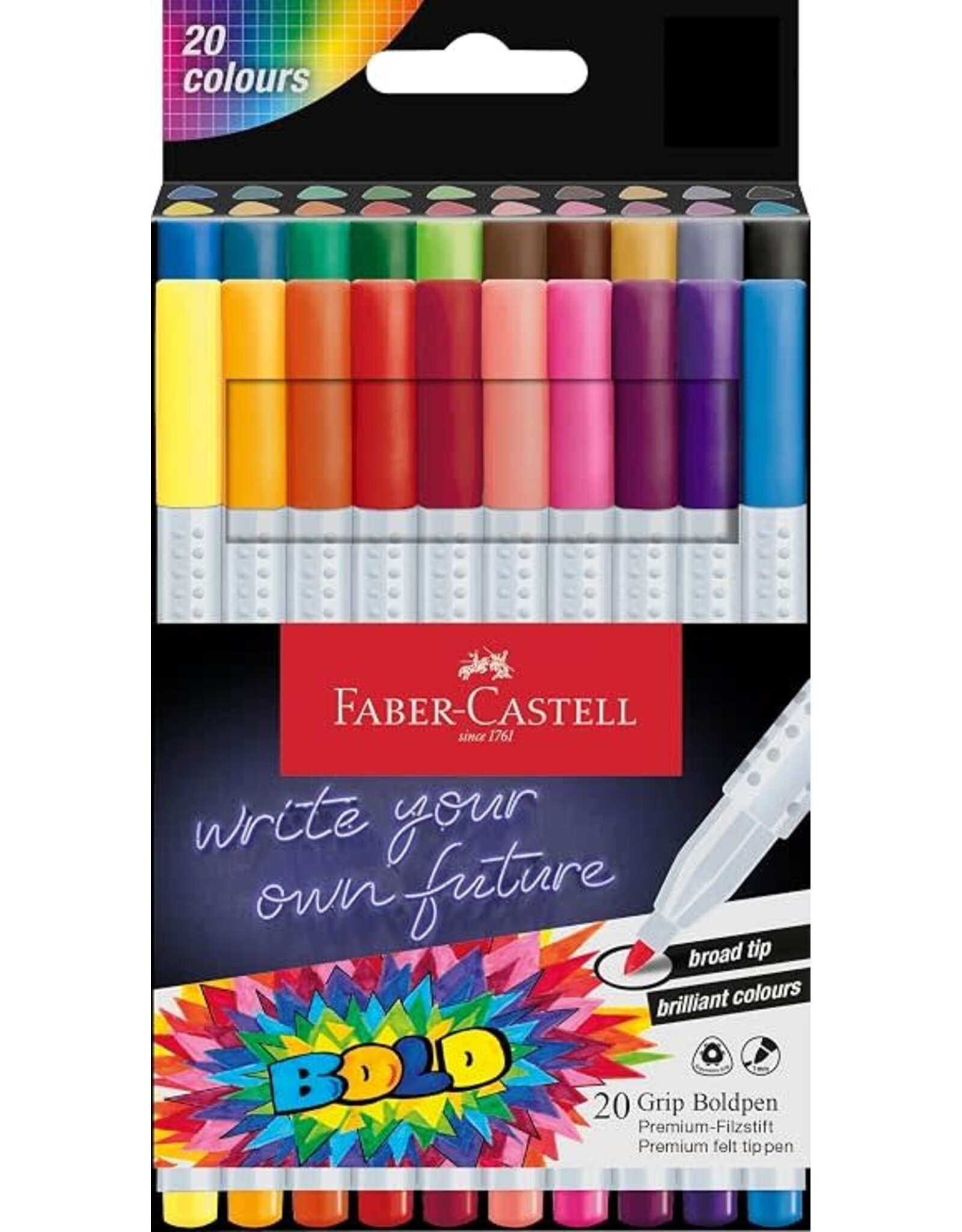 Faber Castell Write Your Own Future 20ct Grip Boldpen