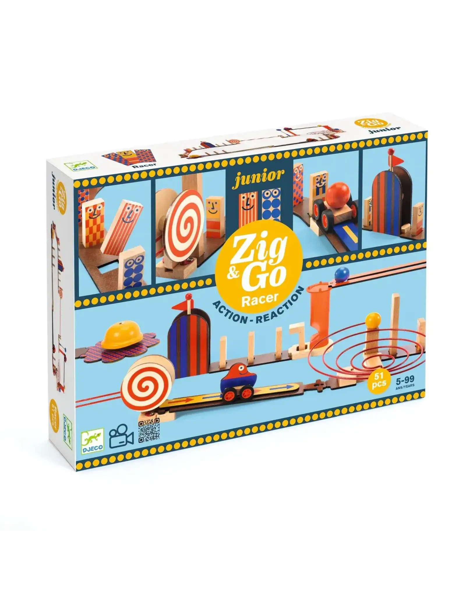 Djeco Zig & Go Junior Racer 51 Pieces