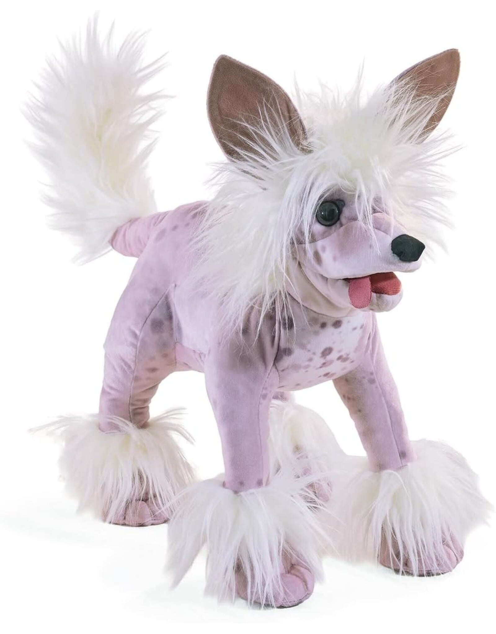 Folkmanis Chinese Crested Dog Hand Puppet