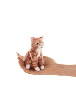 Folkmanis Mini Orange Tabby Cat Finger Puppet