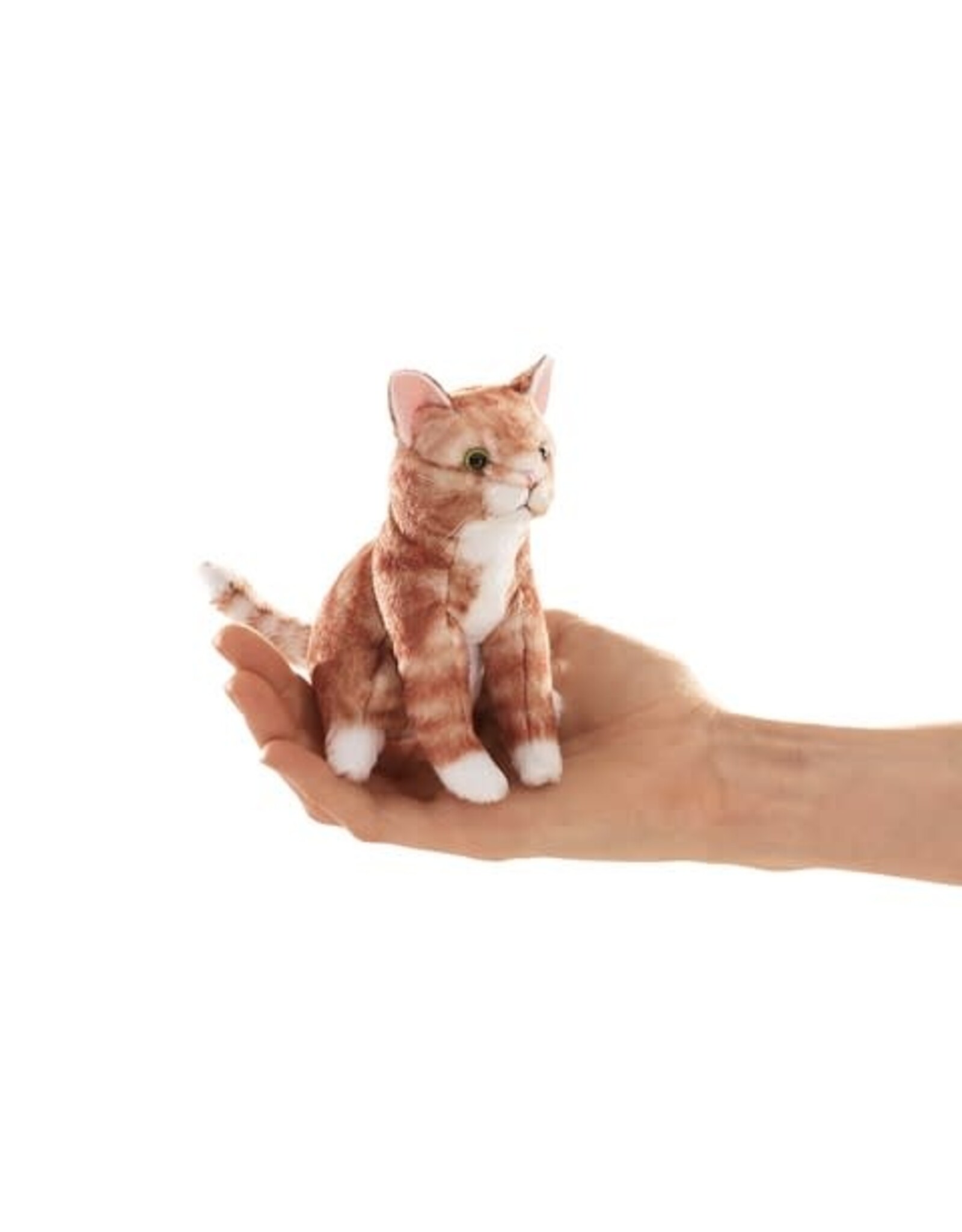 Folkmanis Mini Orange Tabby Cat Finger Puppet