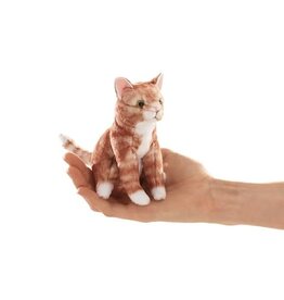 Folkmanis Mini Orange Tabby Cat Finger Puppet