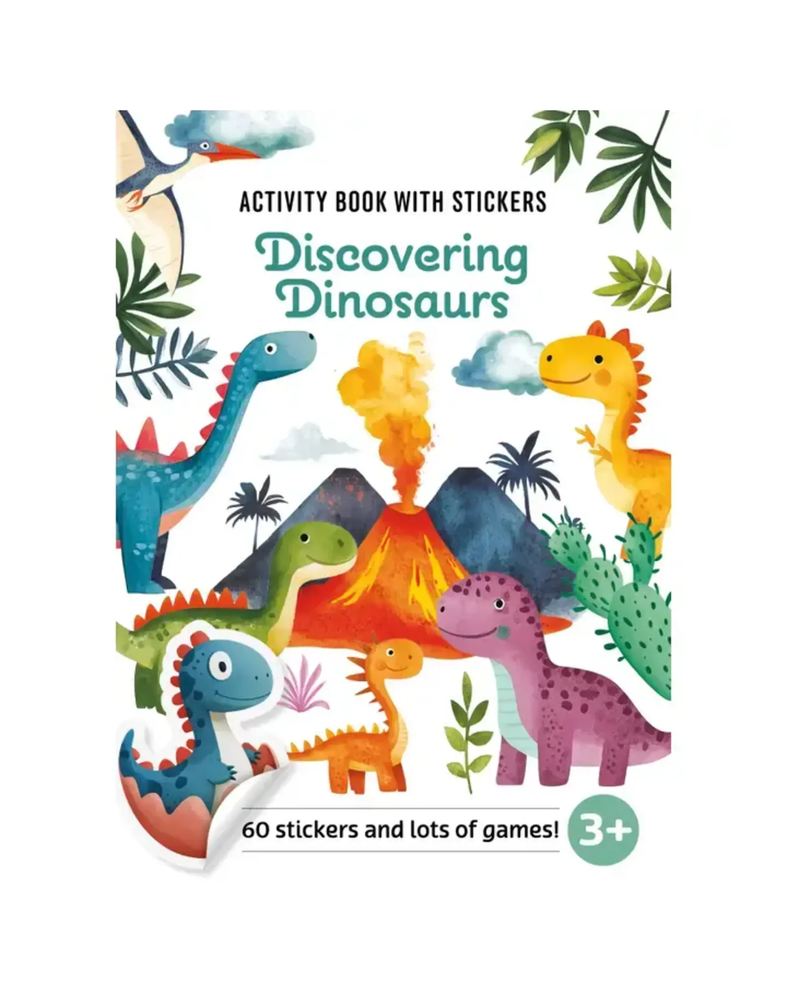 EDC Publishing Activity Book with Stickers Discovering Dinosaurs