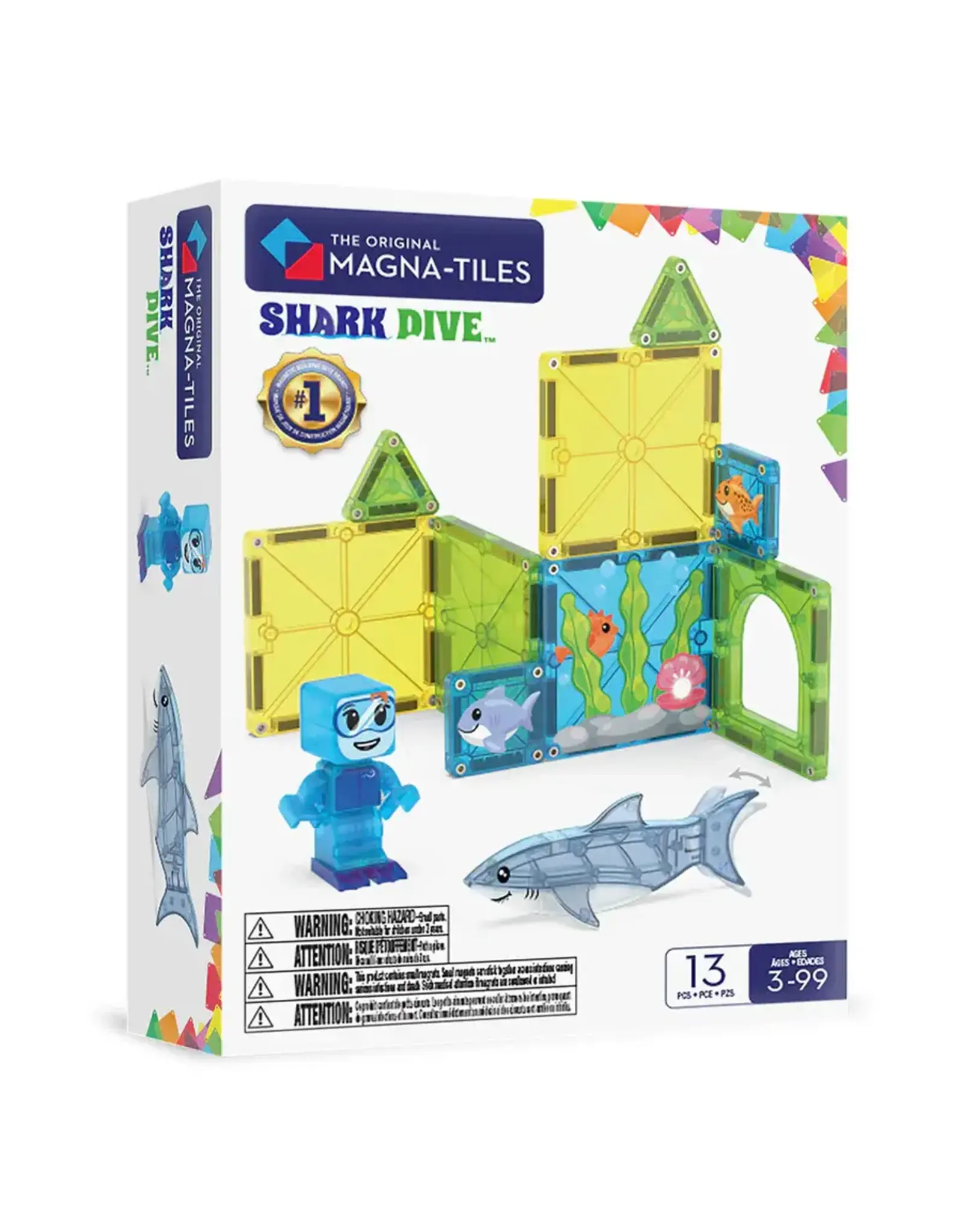 Magna-Tiles Shark Dive 13 Piece Set