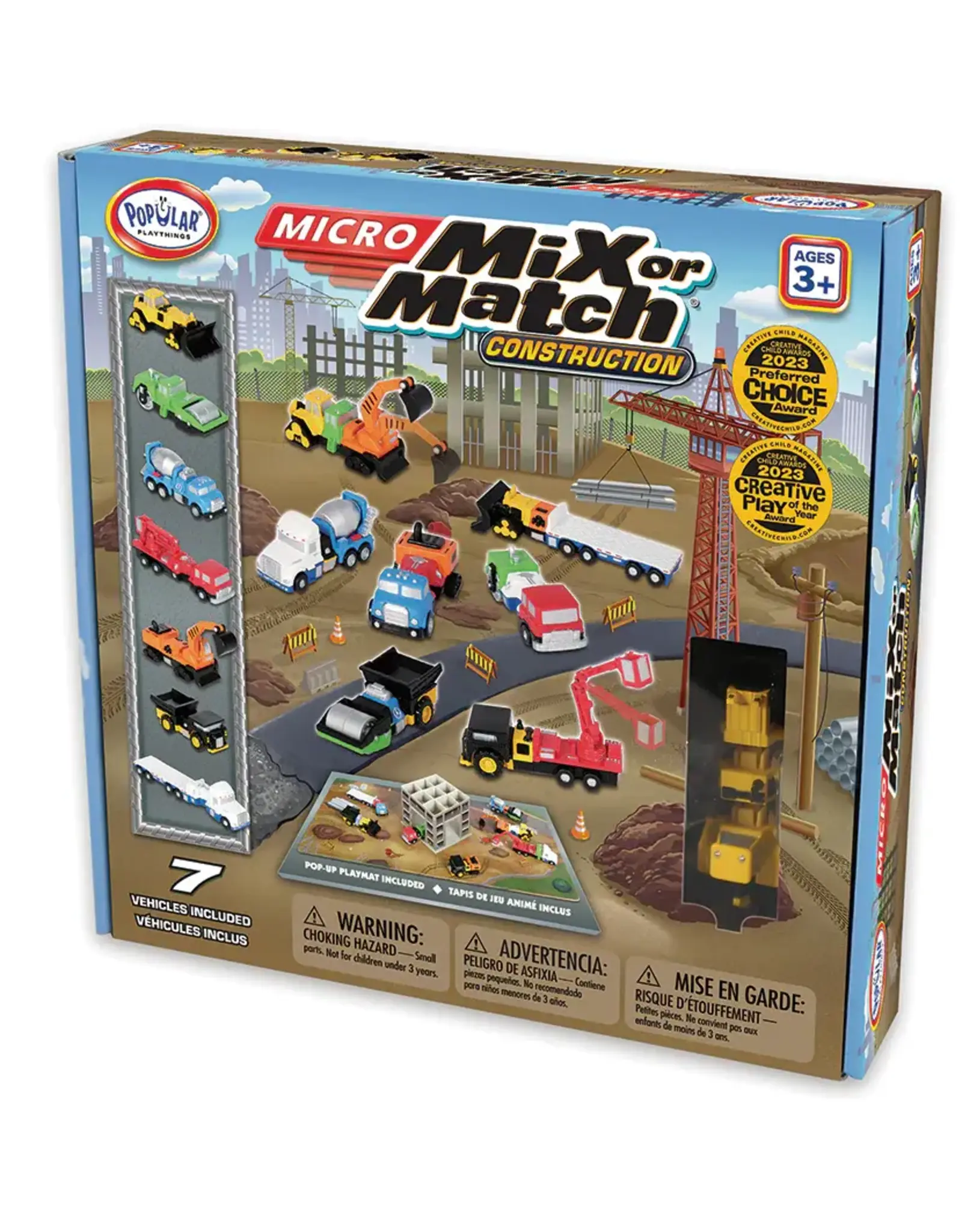Popular Playthings MICRO Mix or Match Vehicles Construction