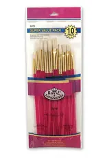 Royal & Langnickel 10 Piece White Bristle Brush Set