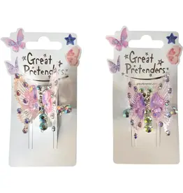 Great Pretenders Bouncy Butterfly Hair Clips