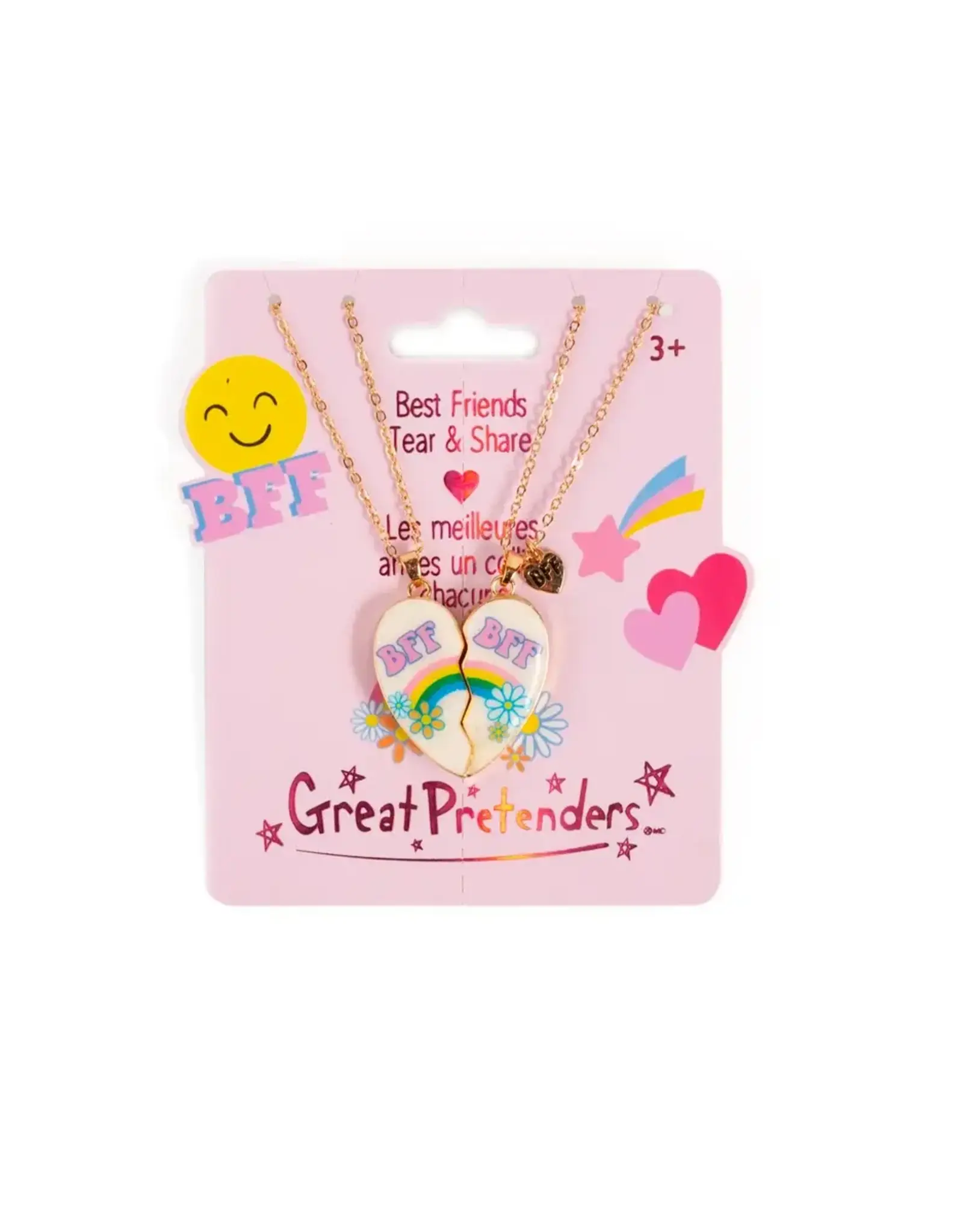 Great Pretenders Bodacious Besties Tear and Share Necklace