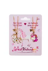 Great Pretenders Bejewelled Unicorns Tear & Share Necklace