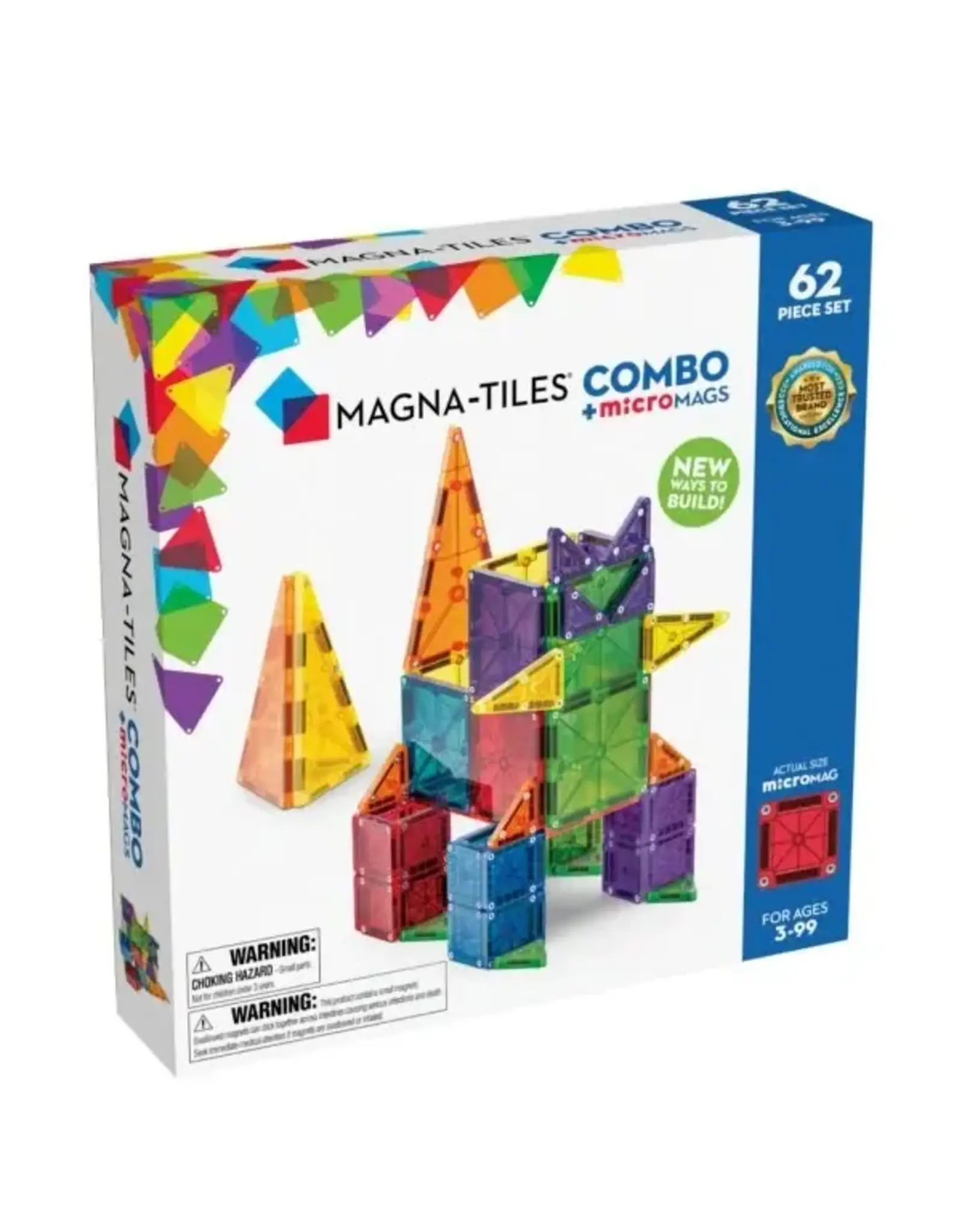 Magna-Tiles Magna-Tiles Combo + MicroMags 62 Piece