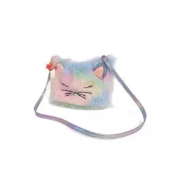 Great Pretenders Rainbow Furry Kitty Purse