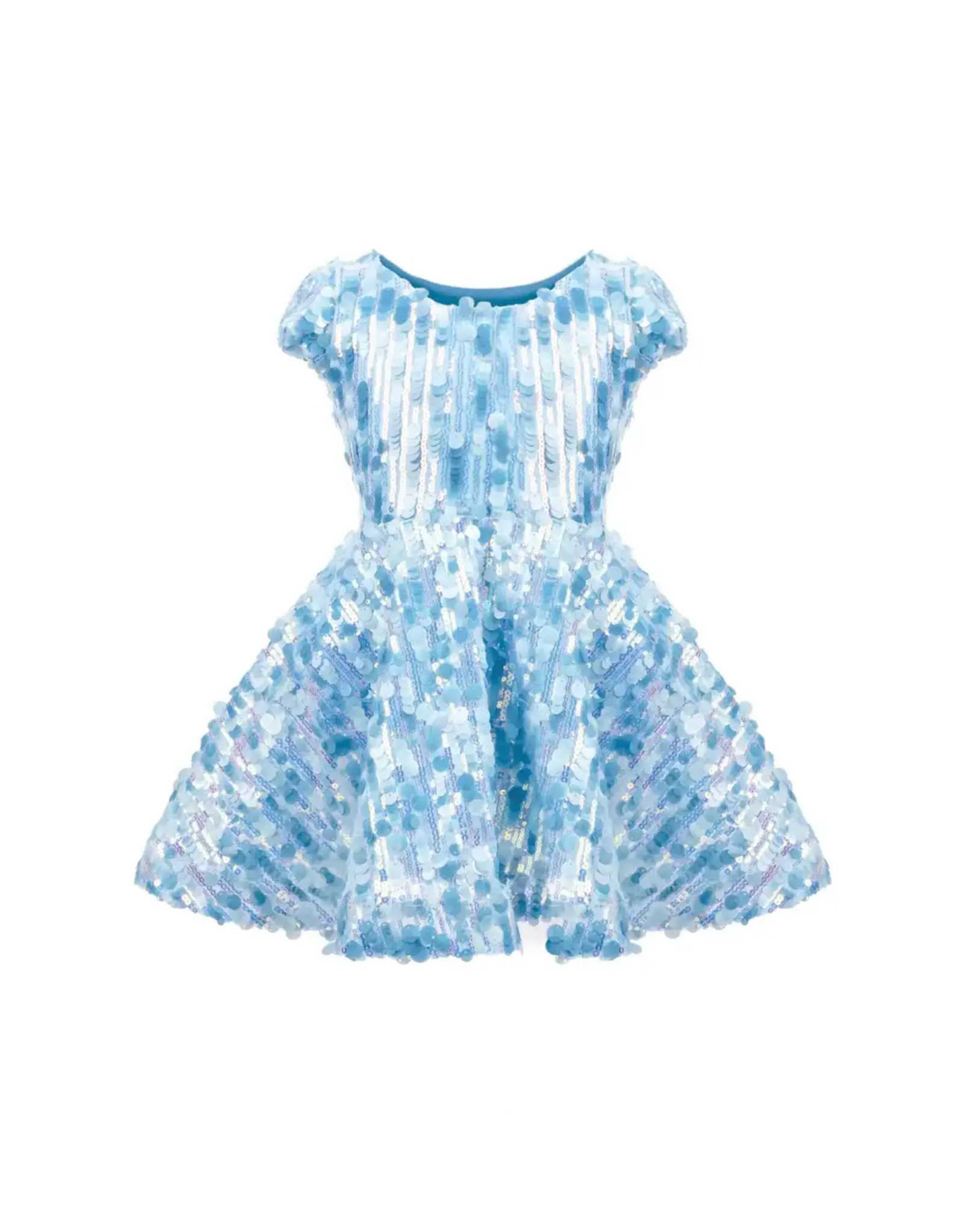 Great Pretenders Sequin Concert Queen Dress Blue Size 5-6