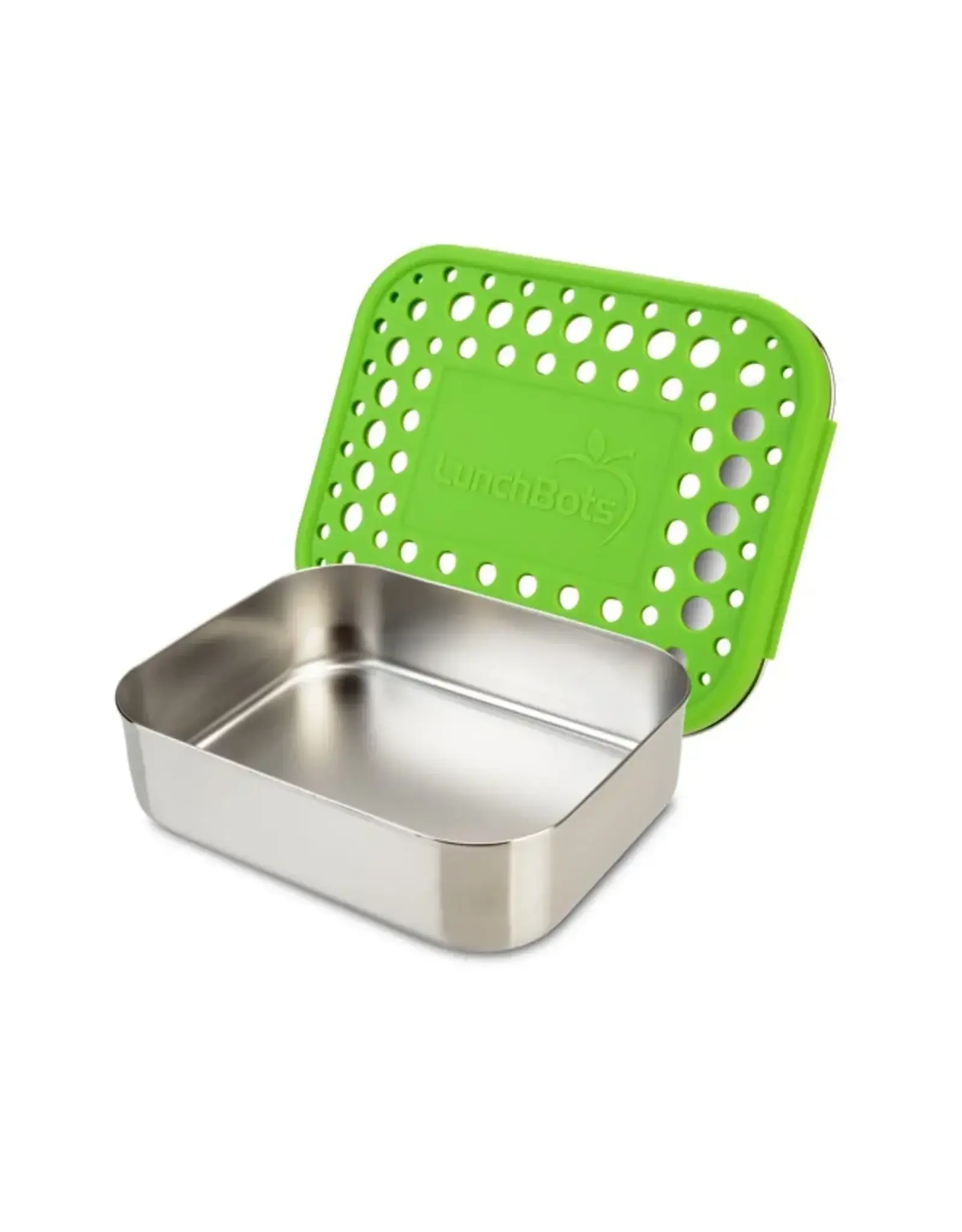 LunchBots Lunchbots Medium Uno Lunch Box Green Lid
