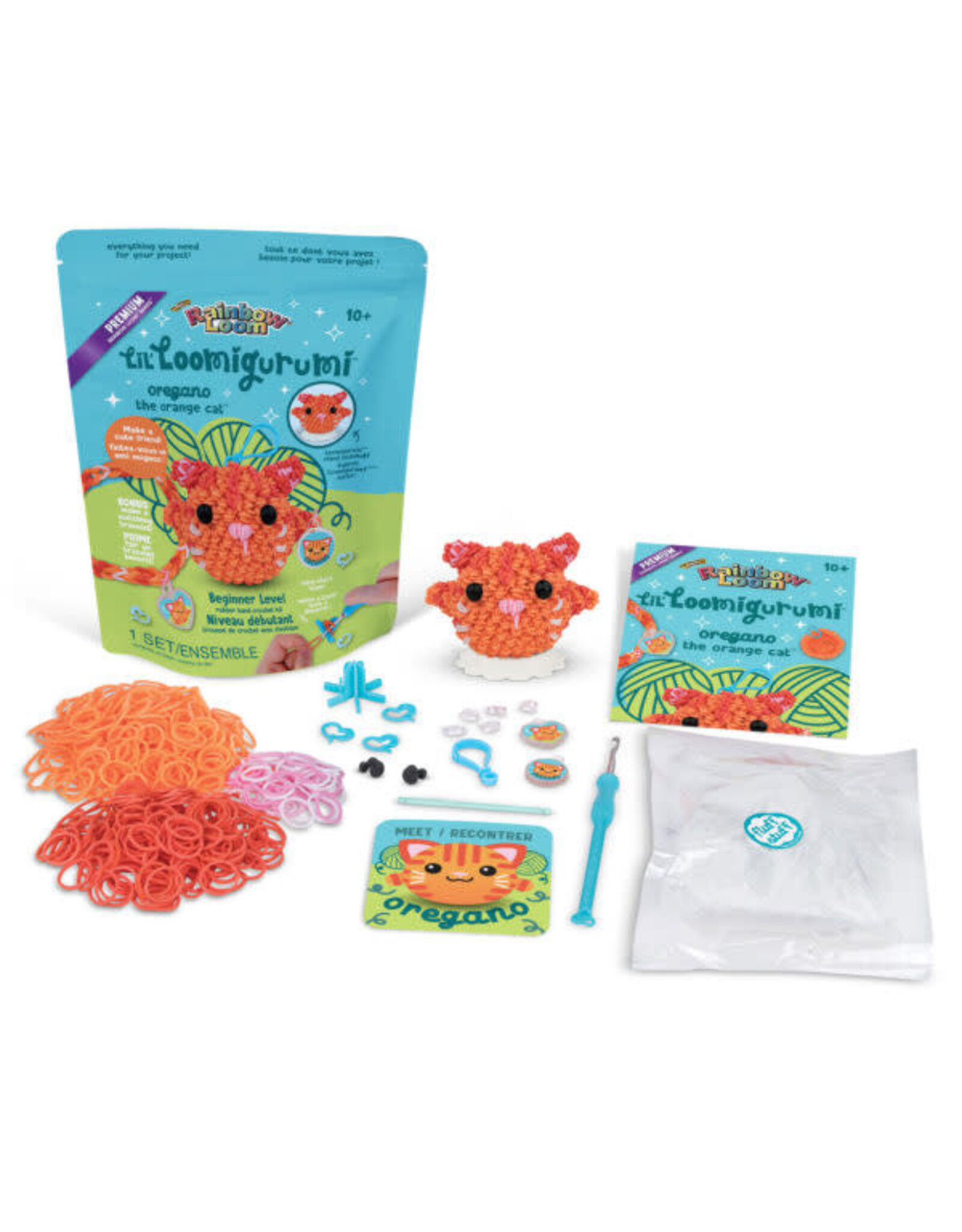 Rainbow Loom Lil Loomigurumi Oregano the Orange Cat