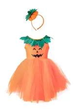 Great Pretenders Pumpkin Patch Princess Dress with Headband Size 3-4