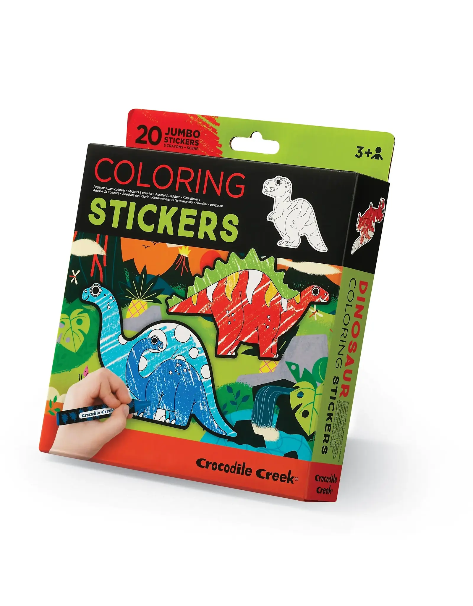 Crocodile Creek Coloring Stickers Dinosaurs