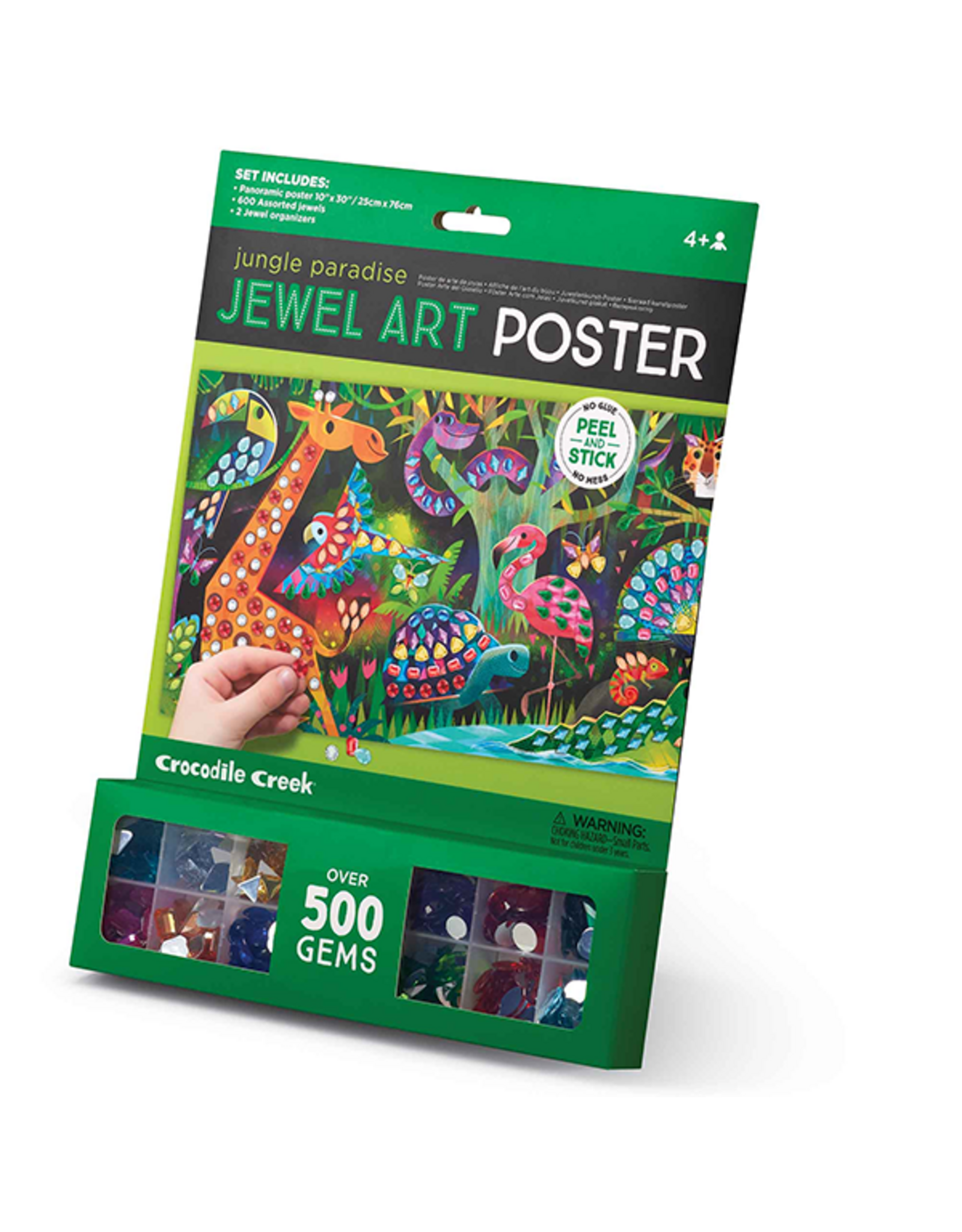 Crocodile Creek Jewel Art Poster Jungle Paradise