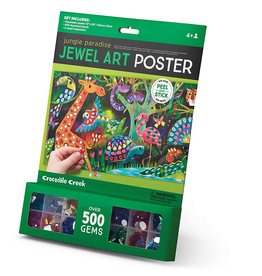 Crocodile Creek Jewel Art Poster Jungle Paradise