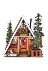 Hands Craft DIY Miniature House Kit A Frame Cabin