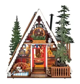 Hands Craft DIY Miniature House Kit A Frame Cabin