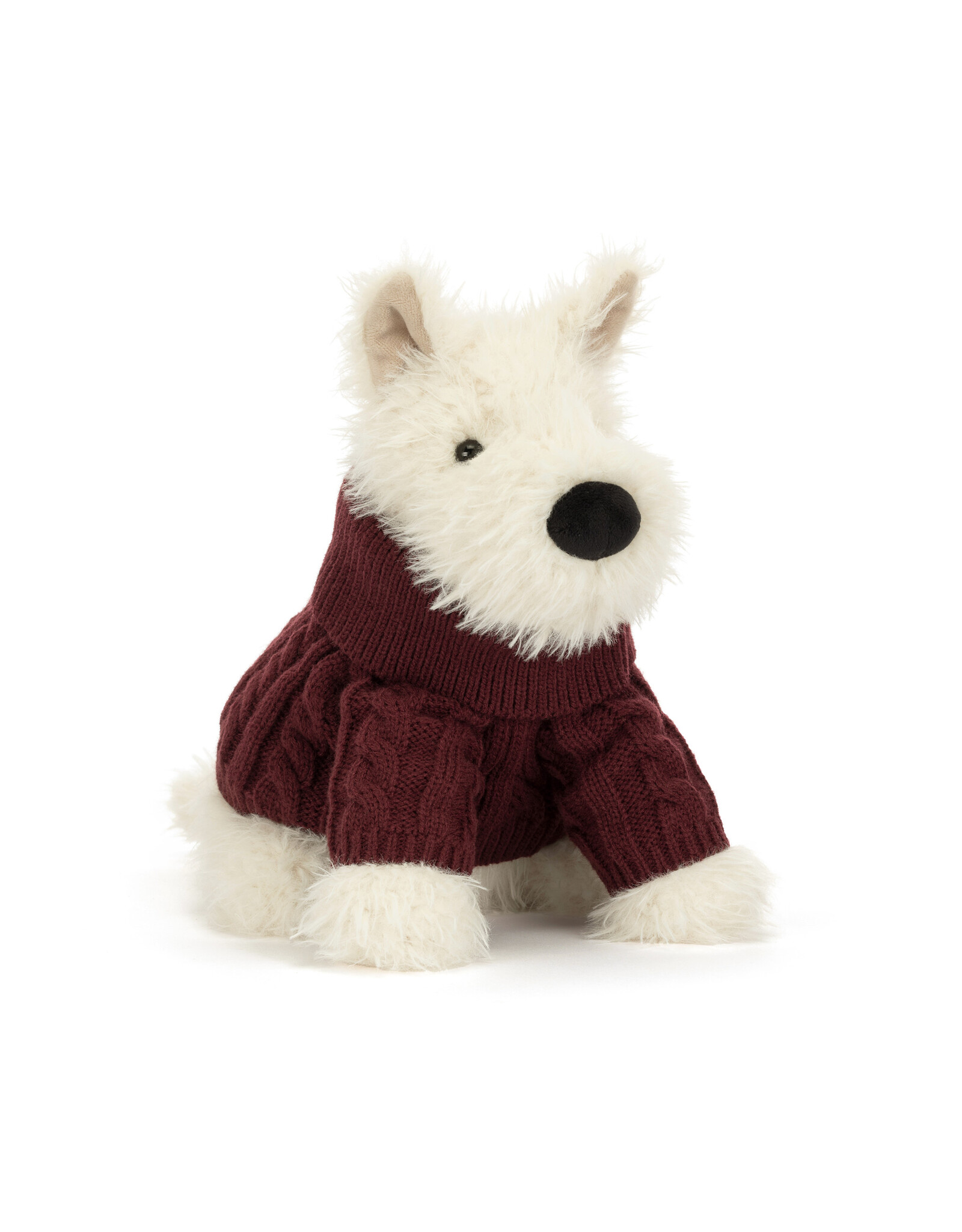 Jellycat Munro Scottie Dog Winter Jumper Outfit