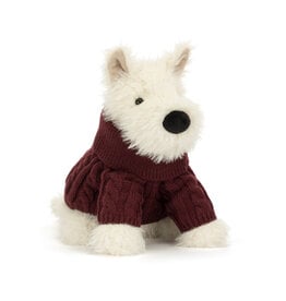 Jellycat Munro Scottie Dog Winter Jumper Outfit