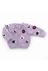Huggalugs Pansy Cardigan Lilac for Baby & Toddler 3-4T