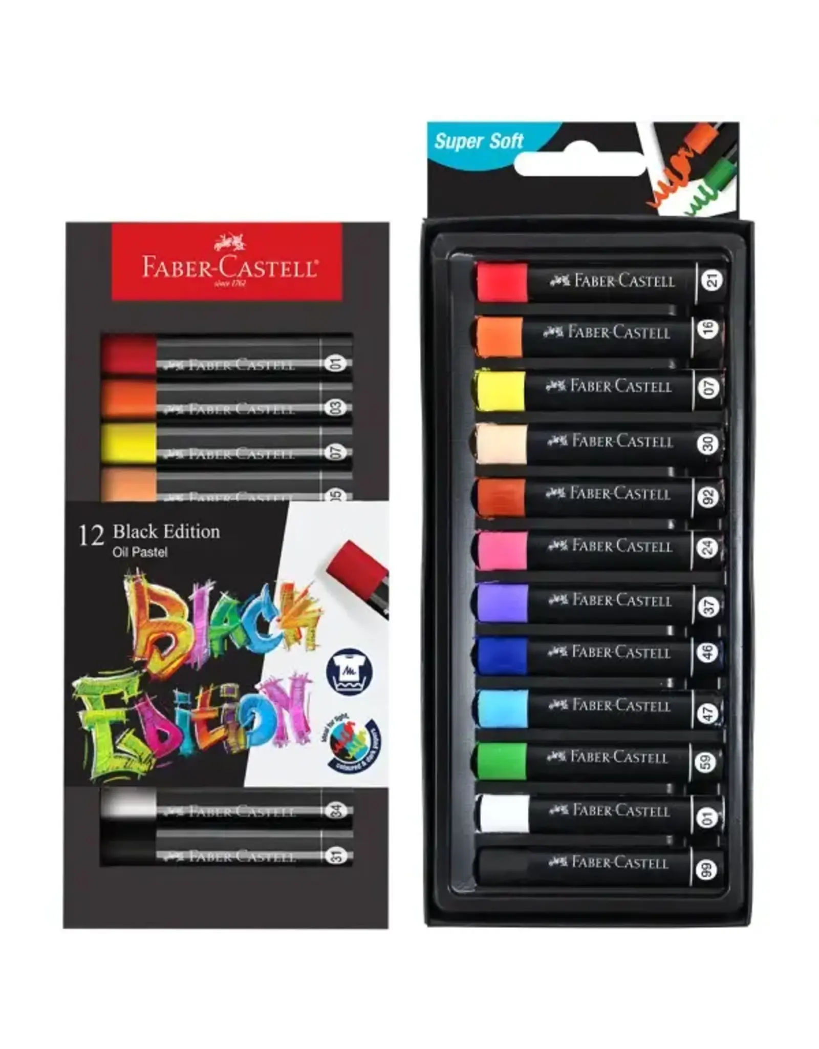 Faber Castell Oil Pastels Black Edition 12ct