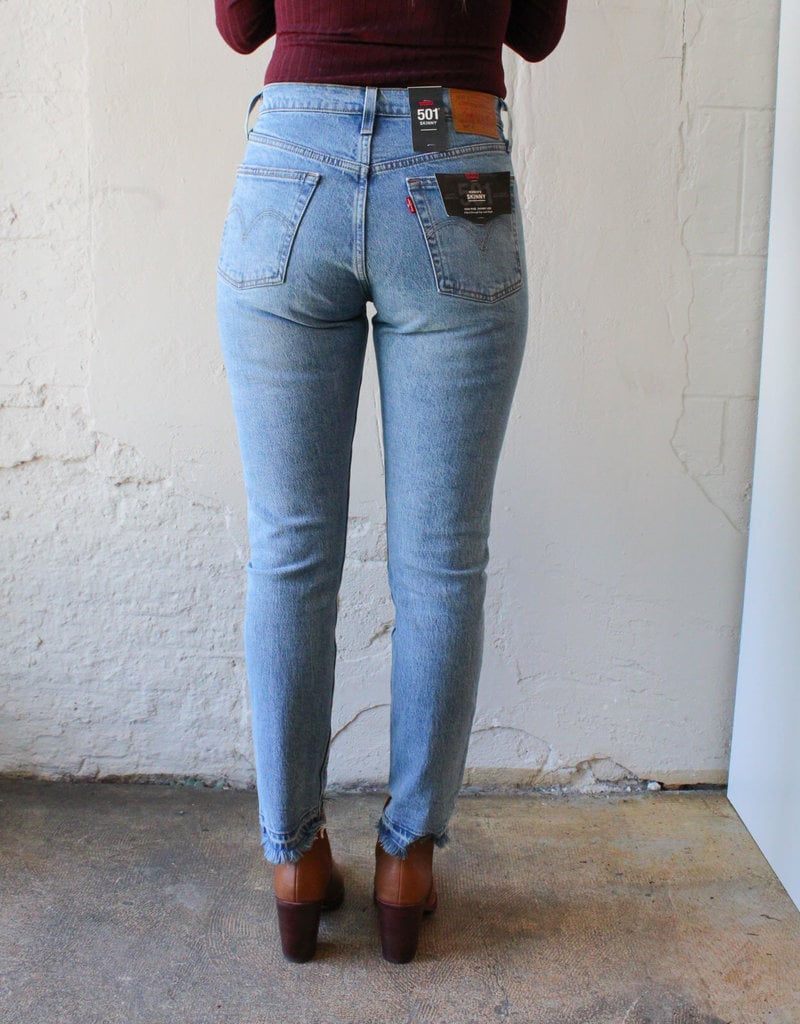 501 high rise skinny jeans