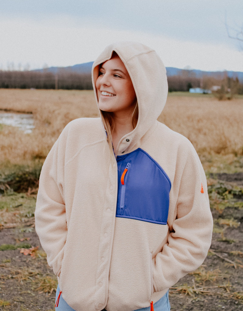 blair snap front fleece jacket