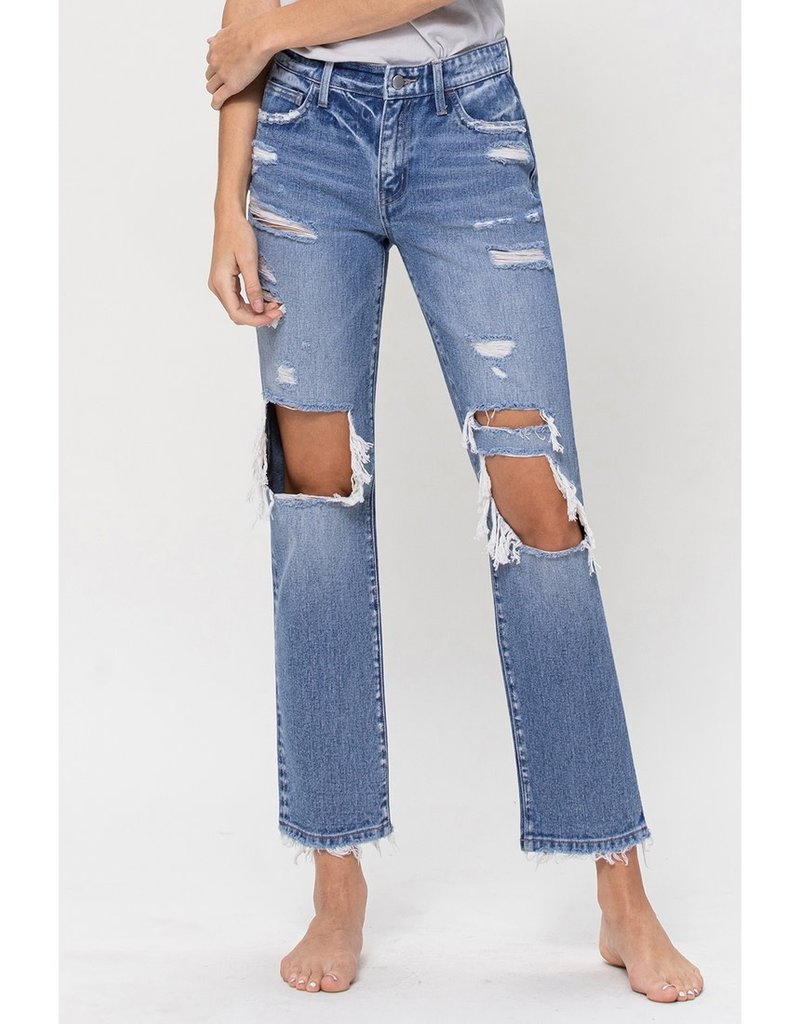 Flying Monkey Mid-Rise Crop Straight