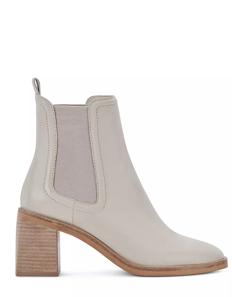 Dolce Vita Iliana Booties in Ivory Leather