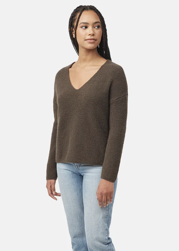 Tentree Highline Fuzzy V-Neck Sweater