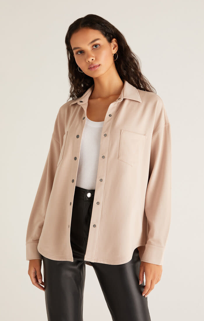 WFH Modal Shirt Jacket | Cheeks Jeans