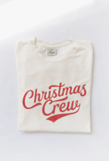 Christmas Crew Graphic SS Top, Cream