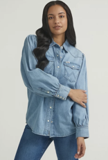 Wrangler Wrangler Balloon Sleeve Denim Shirt