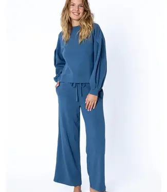 Kirra Fleece Top, Deep Lagoon