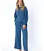 Kirra Fleece Top, Deep Lagoon