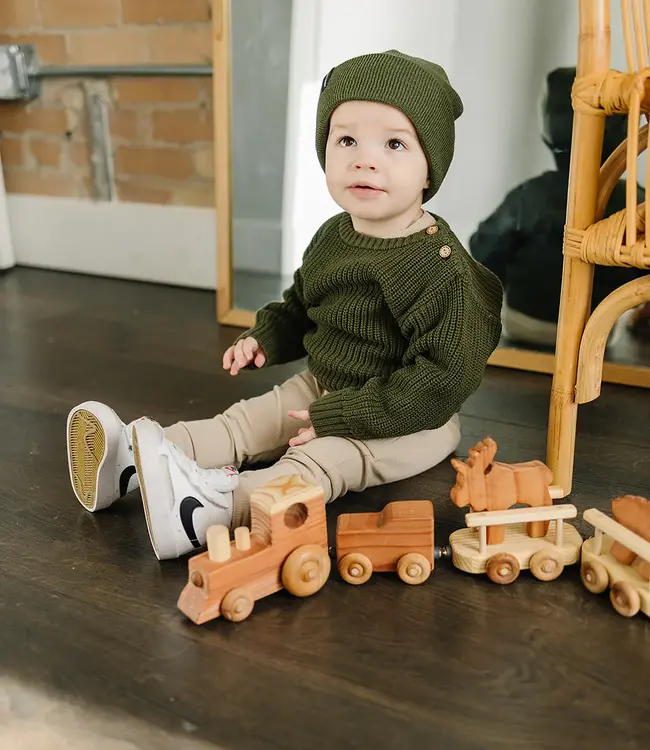 Mebie Baby, Baby Beanie, Green