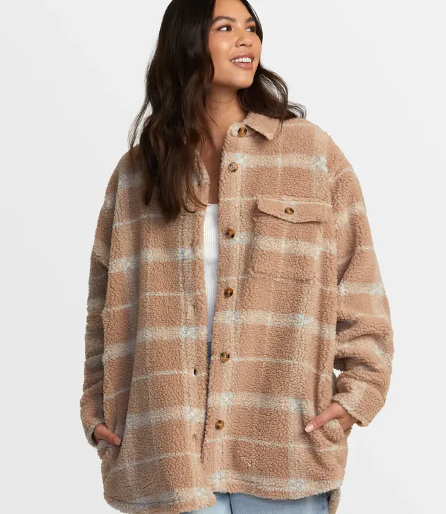 RVCA Birdie Shacket Flannel Jacket