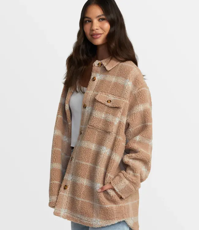 RVCA Birdie Shacket Flannel Jacket