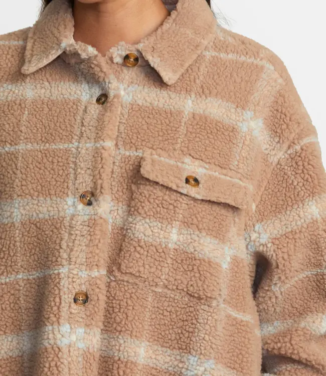 RVCA Birdie Shacket Flannel Jacket